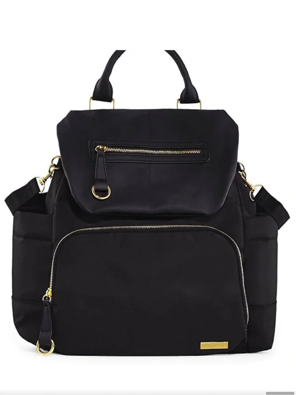 Skip Hop Black and gold Diaper Backpack Tote